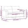 2-seater synthetic leather sofa in cappuccino color, 120 cm. by , Sofas - Ref: Foro24-359582, Price: 228,28 €, Discount: %