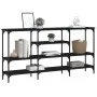 Black engineered wood console table 160x29x80 cm by , Side tables - Ref: Foro24-839063, Price: 89,78 €, Discount: %