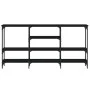 Black engineered wood console table 160x29x80 cm by , Side tables - Ref: Foro24-839063, Price: 89,78 €, Discount: %