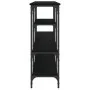 Black engineered wood console table 160x29x80 cm by , Side tables - Ref: Foro24-839063, Price: 89,78 €, Discount: %