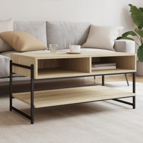 Mesa de centro madera contrachapada roble Sonoma 90x50x45 cm de , Mesas de centro - Ref: Foro24-838969, Precio: 59,35 €, Desc...