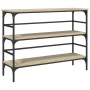 Engineered wood Sonoma oak console table 100x32x75 cm by , Side tables - Ref: Foro24-839049, Price: 61,64 €, Discount: %