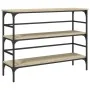 Mesa consola madera de ingeniería roble Sonoma 100x32x75 cm de , Mesas auxiliares - Ref: Foro24-839049, Precio: 60,88 €, Desc...