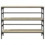 Engineered wood Sonoma oak console table 100x32x75 cm by , Side tables - Ref: Foro24-839049, Price: 60,88 €, Discount: %