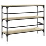Engineered wood Sonoma oak console table 100x32x75 cm by , Side tables - Ref: Foro24-839049, Price: 61,64 €, Discount: %