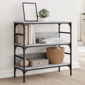 Engineered wood gray Sonoma console table 75x32x75 cm by , Side tables - Ref: Foro24-839056, Price: 51,20 €, Discount: %
