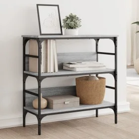 Engineered wood gray Sonoma console table 75x32x75 cm by , Side tables - Ref: Foro24-839056, Price: 50,58 €, Discount: %