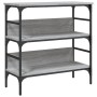 Engineered wood gray Sonoma console table 75x32x75 cm by , Side tables - Ref: Foro24-839056, Price: 51,20 €, Discount: %