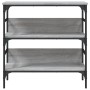 Engineered wood gray Sonoma console table 75x32x75 cm by , Side tables - Ref: Foro24-839056, Price: 51,20 €, Discount: %