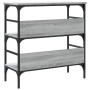 Mesa consola madera de ingeniería gris Sonoma 75x32x75 cm de , Mesas auxiliares - Ref: Foro24-839056, Precio: 51,12 €