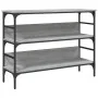 Engineered wood gray Sonoma console table 100x32x75 cm by , Side tables - Ref: Foro24-839061, Price: 64,67 €, Discount: %