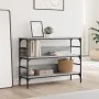 Engineered wood gray Sonoma console table 100x32x75 cm by , Side tables - Ref: Foro24-839061, Price: 64,67 €, Discount: %