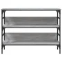 Engineered wood gray Sonoma console table 100x32x75 cm by , Side tables - Ref: Foro24-839061, Price: 64,67 €, Discount: %