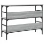 Engineered wood gray Sonoma console table 100x32x75 cm by , Side tables - Ref: Foro24-839061, Price: 64,67 €, Discount: %