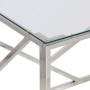 Mesa de centro plateada acero inoxidable y vidrio templado de , Mesas de centro - Ref: Foro24-349937, Precio: 146,51 €, Descu...