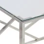 Silberner Couchtisch aus Edelstahl und gehärtetem Glas von , Couchtisch - Ref: Foro24-349937, Preis: 143,97 €, Rabatt: %