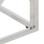 Mesa de centro de acero inoxidable plateado y madera maciza de , Mesas de centro - Ref: Foro24-349949, Precio: 134,82 €, Desc...