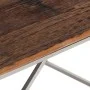 Mesa de centro de acero inoxidable plateado y madera maciza de , Mesas de centro - Ref: Foro24-349949, Precio: 134,82 €, Desc...