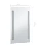 Espejo de pared de baño con LED 60x100 cm de vidaXL, Espejos - Ref: Foro24-144704, Precio: 79,82 €, Descuento: %