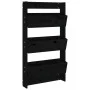Wall planter 3 levels made of black pine wood 60x18.5x110 cm by , Pots and planters - Ref: Foro24-825118, Price: 86,43 €, Dis...