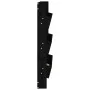 Wall planter 3 levels made of black pine wood 60x18.5x110 cm by , Pots and planters - Ref: Foro24-825118, Price: 86,43 €, Dis...