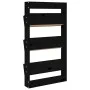 Wall planter 3 levels made of black pine wood 60x18.5x110 cm by , Pots and planters - Ref: Foro24-825118, Price: 86,43 €, Dis...