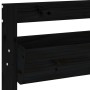 3-stöckiges Wandpflanzgefäß Kiefernholz schwarz 60x18,5x110 cm von , Töpfe und Pflanzgefäße - Ref: Foro24-825118, Preis: 87,8...