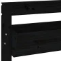 Wall planter 3 levels made of black pine wood 60x18.5x110 cm by , Pots and planters - Ref: Foro24-825118, Price: 86,43 €, Dis...