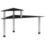 Black tempered glass kitchen shelf 49.5x35x26 cm by vidaXL, spice racks - Ref: Foro24-249526, Price: 13,25 €, Discount: %