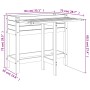 Planter with folding lid made of solid Douglas pine wood by , Pots and planters - Ref: Foro24-825126, Price: 88,57 €, Discoun...