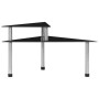 Black tempered glass kitchen shelf 49.5x35x26 cm by vidaXL, spice racks - Ref: Foro24-249526, Price: 13,25 €, Discount: %