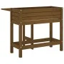 Planter with folding lid made of solid pine wood in honey brown. by , Pots and planters - Ref: Foro24-825124, Price: 96,75 €,...