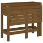 Planter with folding lid made of solid pine wood in honey brown. by , Pots and planters - Ref: Foro24-825124, Price: 97,99 €,...
