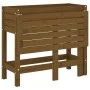 Planter with folding lid made of solid pine wood in honey brown. by , Pots and planters - Ref: Foro24-825124, Price: 96,75 €,...