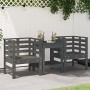 Gartenstühle 2 Stk. massives Kiefernholz grau 61,5x53x71 cm von , Gartenstühle - Ref: Foro24-825130, Preis: 149,23 €, Rabatt: %