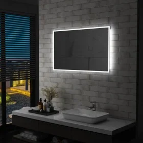 Bathroom wall mirror with LED 100x60 cm by vidaXL, Mirrors - Ref: Foro24-144728, Price: 131,14 €, Discount: %