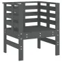Garden chairs 2 units solid pine wood gray 61.5x53x71 cm by , Garden chairs - Ref: Foro24-825130, Price: 147,29 €, Discount: %