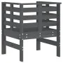 Garden chairs 2 units solid pine wood gray 61.5x53x71 cm by , Garden chairs - Ref: Foro24-825130, Price: 147,29 €, Discount: %