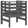 Gartenstühle 2 Stk. massives Kiefernholz grau 61,5x53x71 cm von , Gartenstühle - Ref: Foro24-825130, Preis: 149,23 €, Rabatt: %