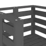 Garden chairs 2 units solid pine wood gray 61.5x53x71 cm by , Garden chairs - Ref: Foro24-825130, Price: 147,29 €, Discount: %