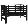 Banco de jardín madera maciza de pino negro 111,5x53x71 cm de , Bancos de jardín - Ref: Foro24-825139, Precio: 77,80 €, Descu...