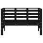 Banco de jardín madera maciza de pino negro 111,5x53x71 cm de , Bancos de jardín - Ref: Foro24-825139, Precio: 77,80 €, Descu...