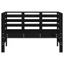Banco de jardín madera maciza de pino negro 111,5x53x71 cm de , Bancos de jardín - Ref: Foro24-825139, Precio: 78,58 €, Descu...