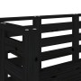 Gartenbank aus massivem Kiefernholz schwarz 111,5x53x71 cm von , Gartenbänke - Ref: Foro24-825139, Preis: 78,58 €, Rabatt: %