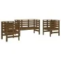 Juego de muebles jardín 3 pzas madera maciza pino marrón miel de , Conjuntos de jardín - Ref: Foro24-825145, Precio: 178,41 €...