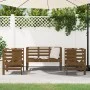 Juego de muebles jardín 3 pzas madera maciza pino marrón miel de , Conjuntos de jardín - Ref: Foro24-825145, Precio: 178,41 €...