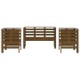 3-teiliges massives Kiefernholz honigbraunes Gartenmöbel-Set von , Gartensets - Ref: Foro24-825145, Preis: 180,11 €, Rabatt: %