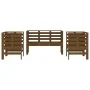 Juego de muebles jardín 3 pzas madera maciza pino marrón miel de , Conjuntos de jardín - Ref: Foro24-825145, Precio: 178,41 €...