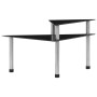 Black tempered glass kitchen shelf 49.5x35x26 cm by vidaXL, spice racks - Ref: Foro24-249526, Price: 13,25 €, Discount: %