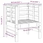 Juego de muebles jardín 3 pzas madera maciza pino marrón miel de , Conjuntos de jardín - Ref: Foro24-825145, Precio: 178,41 €...